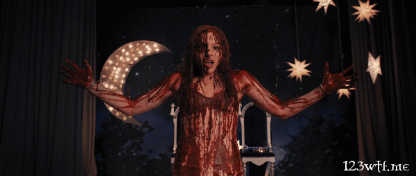 Carrie Blood Rise GIF (WTF Saint Pauly) text