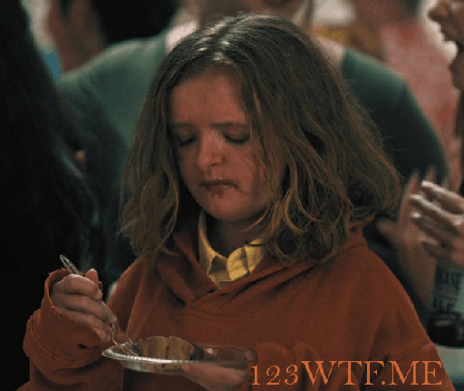 Hereditary 27 GIF She finds the cake hard to swallow WTF Watch The Film Saint Pauly